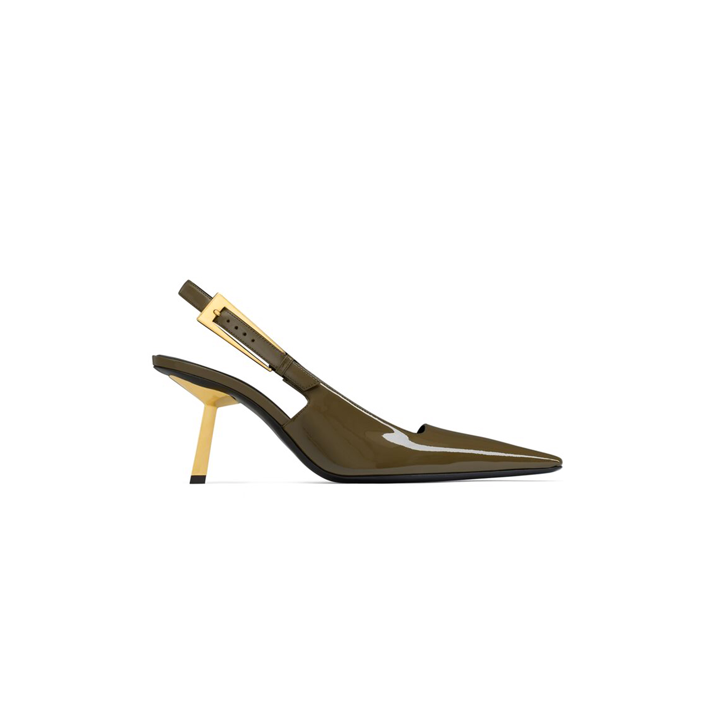 YSL LEE SLINGBACK PUMPS IN PATENT LEATHER 8191611TV003305